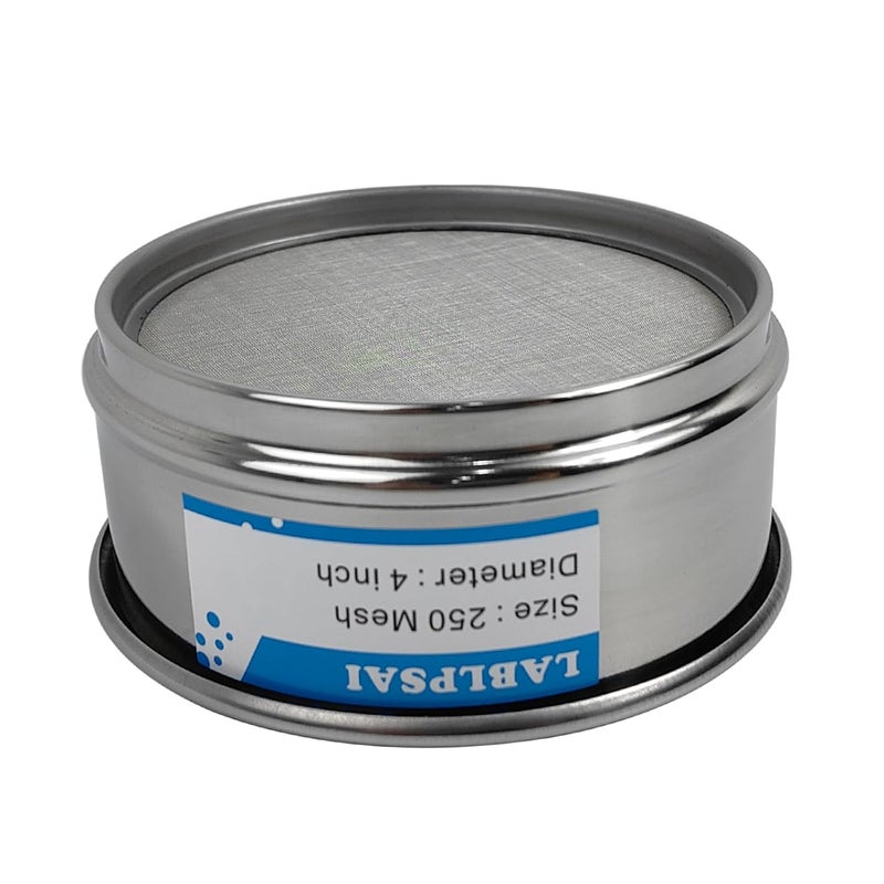LABLPSAI 250 Mesh Lab Sieves 4" Diameter 304 Stainless Steel Wire Cloth Test Sieve for Industrial Laboratory Home - Image 2